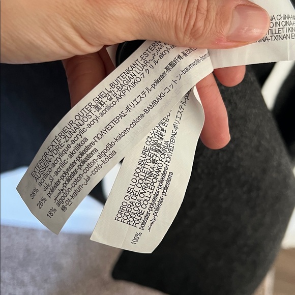 Zara Dark Gray Coat - Picture 6 of 8